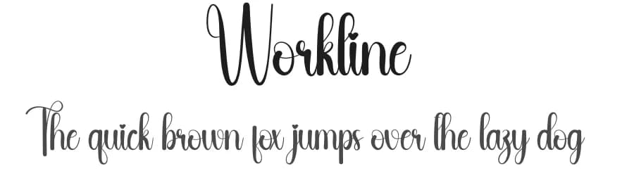 Workline by Andi Moz — Script Handwritten Font