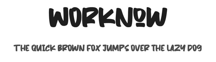 Worknow by Vunira Design — Script Handwritten Font