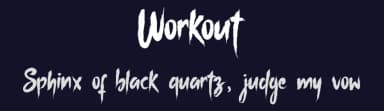 Workout by Eko Mulyani — Script Handwritten Font — thumbnail 2