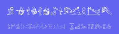 Workout Routine by Woodcutter — Dingbats Font — thumbnail 3