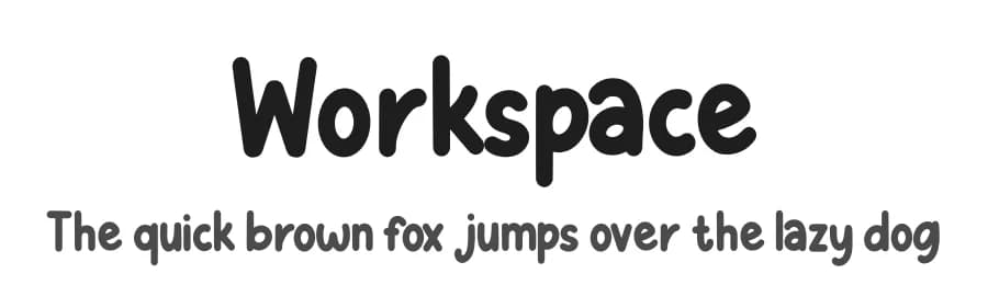 Workspace by Mozatype — Script Handwritten Font