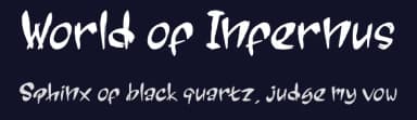World of Infernus by Seneka Grafika — Script Handwritten Font — thumbnail 2