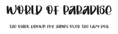 World Of Paradise by Inermedia Studio — Script Handwritten Font — thumbnail 1