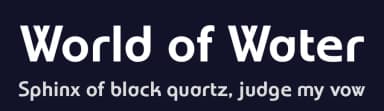 World of Water by Typodermic Fonts — Sans Serif Font — thumbnail 2