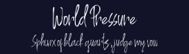 World Pressure by Haksen Studio — Script Handwritten Font — thumbnail 2