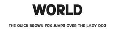 World by Perfectype — Sans Serif Font — thumbnail 1