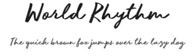 World Rhythm by BLKBK Fonts — Script Handwritten Font — thumbnail 1