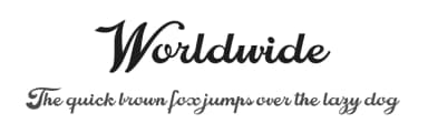 Worldwide by Billy Argel Fonts ® — Script Handwritten Font — thumbnail 1