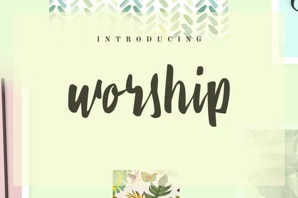 Worship Font by Ease Type — Script Handwritten Font — preview 1