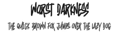 Worst Darkness by DumadiStyle — Script Handwritten Font — thumbnail 1