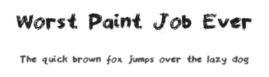Worst Paint Job Ever by FancyFrenzy — Script Handwritten Font — thumbnail 1