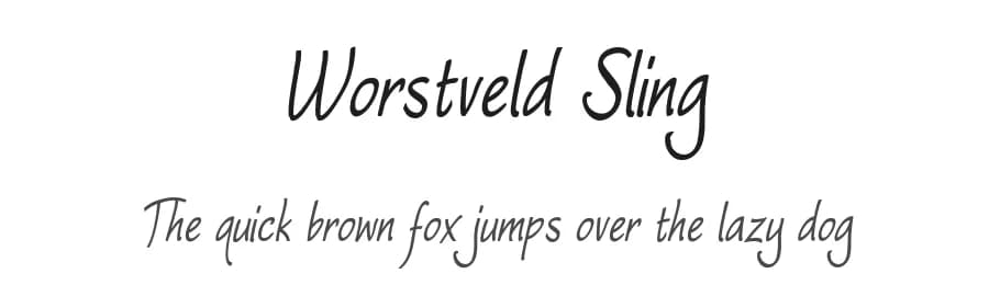 Worstveld Sling by GemFonts / Typotheticals — Script Handwritten Font — preview 1