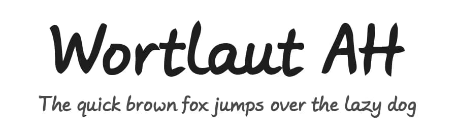 Wortlaut AH by FontGrube AH — Script Handwritten Font