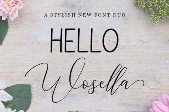 Wosella Duo Font by STRAIGHT.CO — Script Handwritten Font