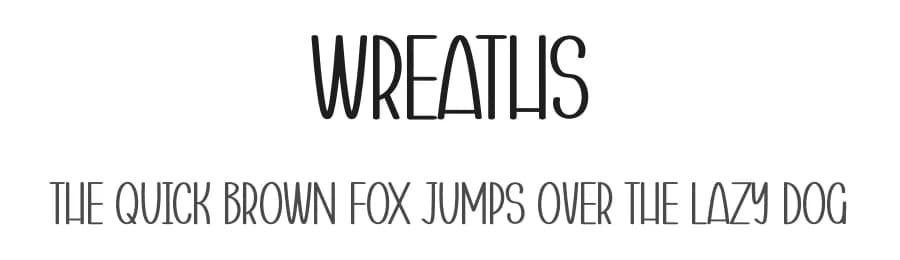 Wreaths by creatype designer — Script Handwritten Font