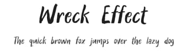 Wreck Effect by BLKBK Fonts — Script Handwritten Font — thumbnail 1