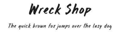 Wreck Shop by BLKBK Fonts — Script Handwritten Font — thumbnail 1