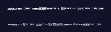 Pro Wrestling Logos by Steve Ferrera — Dingbats Font — thumbnail 2