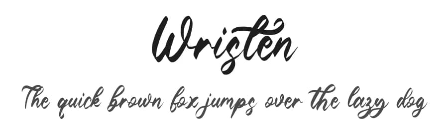 Wristen by Fanastudio — Script Handwritten Font