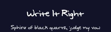 Write It Right by Jayde Garrow — Script Handwritten Font — thumbnail 2