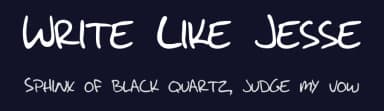 Write Like Jesse by Jesse Gerard — Script Handwritten Font — thumbnail 2