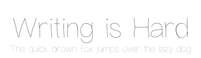 Writing is Hard by William Koch — Script Handwritten Font