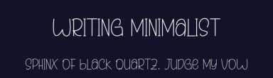 Writing Minimalist by Etik Fatimah — Script Handwritten Font — thumbnail 2