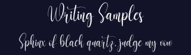 Writing Samples by creatype designer — Script Handwritten Font — thumbnail 2
