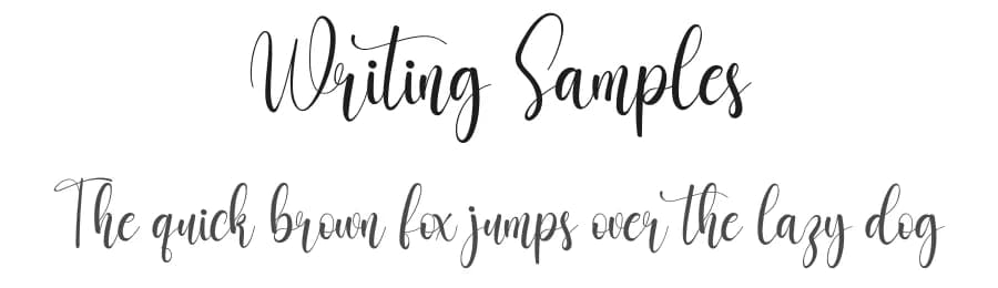 Writing Samples by creatype designer — Script Handwritten Font