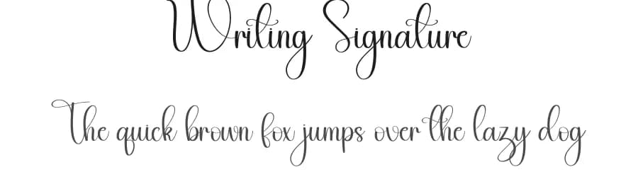 Writing Signature by Harlek Studio — Script Handwritten Font