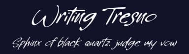 Writing Tresno by Lettersiro Studio — Script Handwritten Font — thumbnail 2