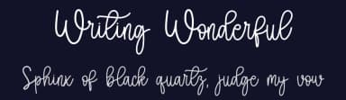 Writing Wonderful by FreshtypeINK — Script Handwritten Font — thumbnail 2