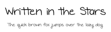 Written in the Stars by Kimberly Geswein — Script Handwritten Font — thumbnail 1