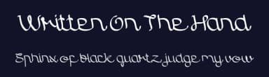Written On The Hand by weknow — Script Handwritten Font — thumbnail 2