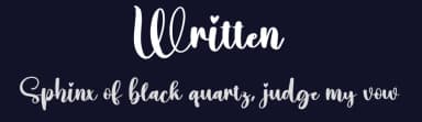 Written by Scratchones — Script Handwritten Font — thumbnail 2