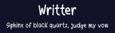 Writter by Arif Studios — Script Handwritten Font — thumbnail 2