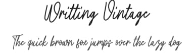 Writting Vintage by Scratchones — Script Handwritten Font — thumbnail 1