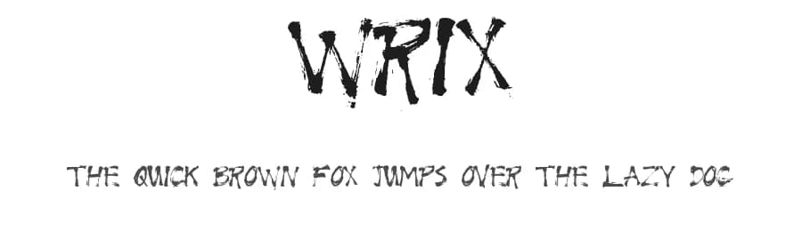 Wrix by Tyler Wrixon — Script Handwritten Font