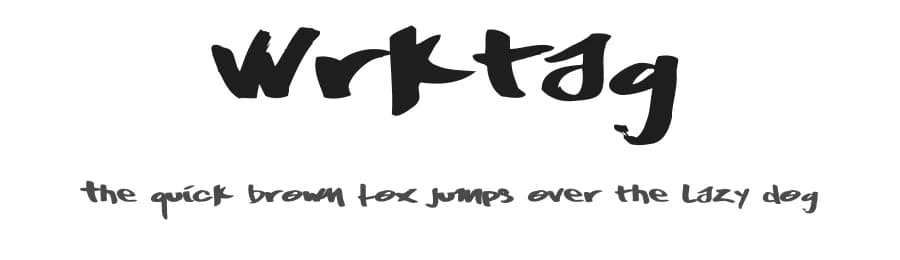 Wrktag by work-it.it — Script Handwritten Font
