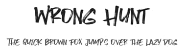 Wrong Hunt by Lettersiro Studio — Script Handwritten Font — thumbnail 1