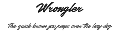 Wrongler by HansCo — Script Handwritten Font — thumbnail 1