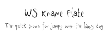WS Kname Plate by wiccked stepmother fonts — Script Handwritten Font — thumbnail 1