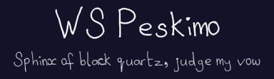WS Peskimo by wiccked stepmother fonts — Script Handwritten Font — thumbnail 2
