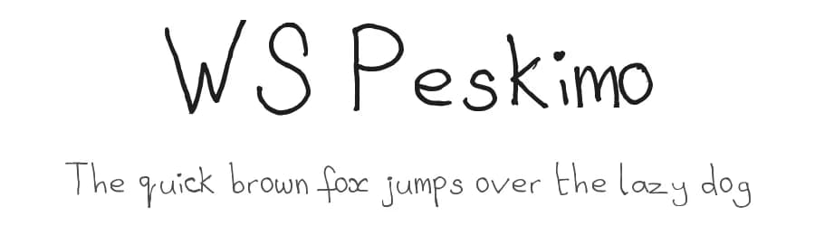WS Peskimo by wiccked stepmother fonts — Script Handwritten Font