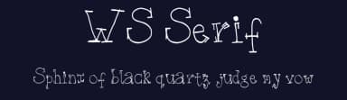 WS Serif by wiccked stepmother fonts — Script Handwritten Font — thumbnail 2
