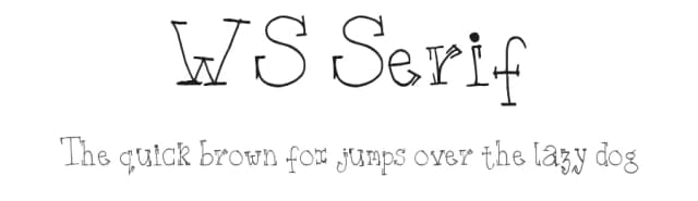 WS Serif by wiccked stepmother fonts — Script Handwritten Font