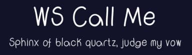 WS Call Me by wiccked stepmother fonts — Script Handwritten Font — thumbnail 2