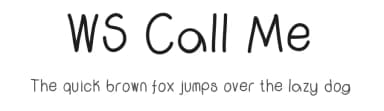 WS Call Me by wiccked stepmother fonts — Script Handwritten Font — thumbnail 1