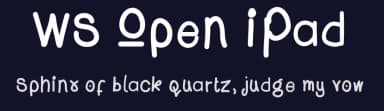 WS Open iPad by wiccked stepmother fonts — Script Handwritten Font — thumbnail 2