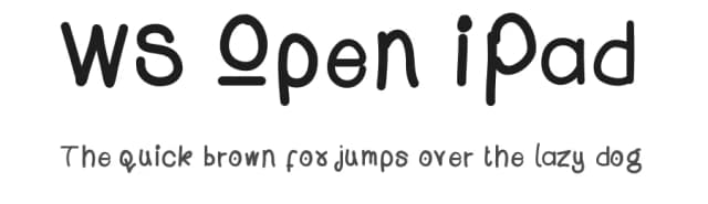 WS Open iPad by wiccked stepmother fonts — Script Handwritten Font